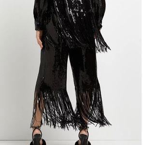 River Island Black Sequin Tassel 
